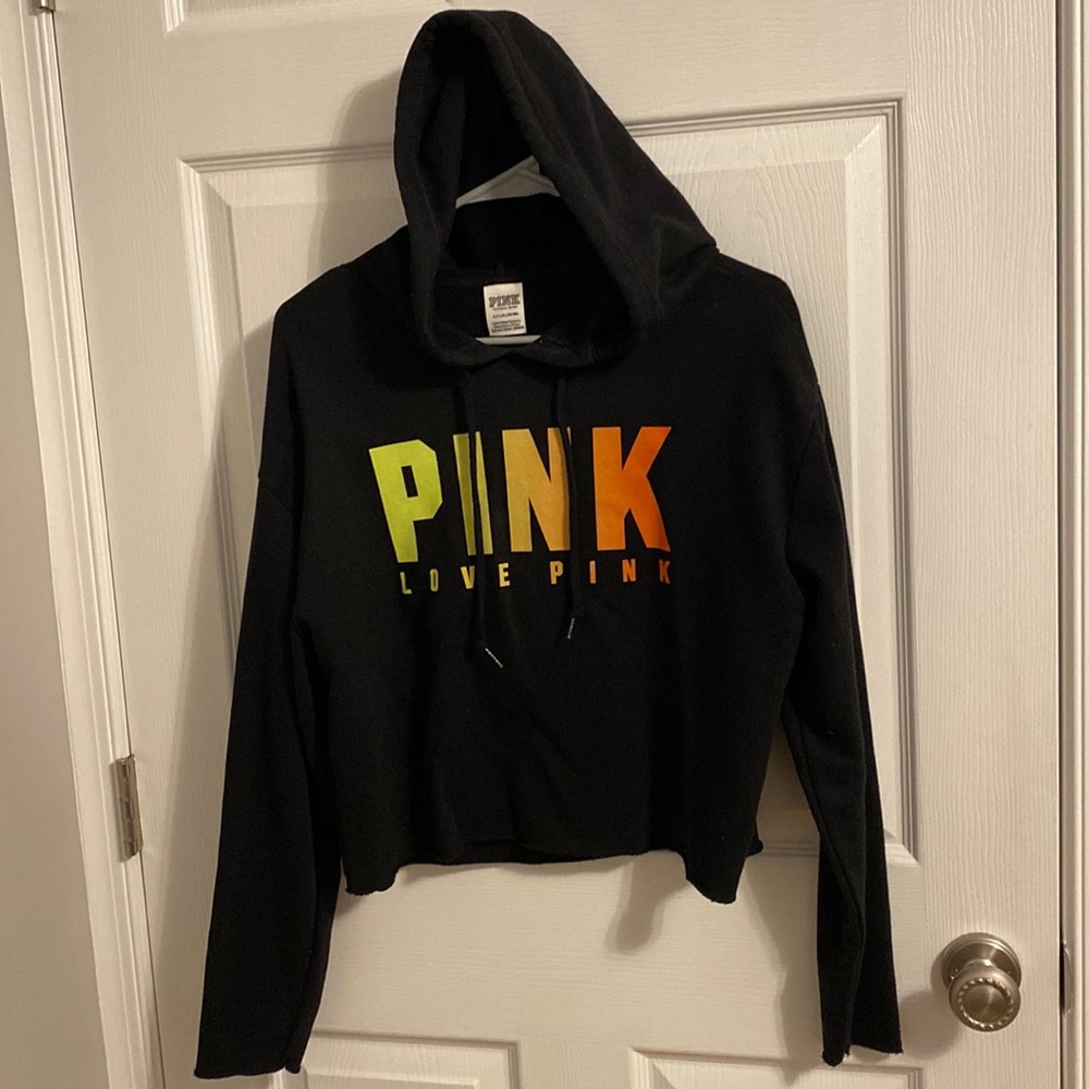 victoria secret cropped hoodie